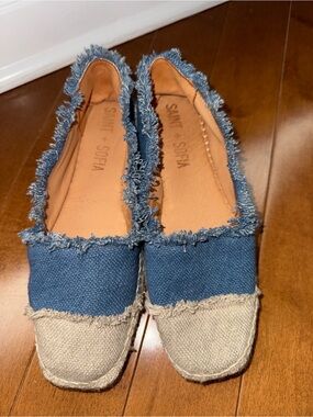 Saint + Sofia size 8 denim espadrilles